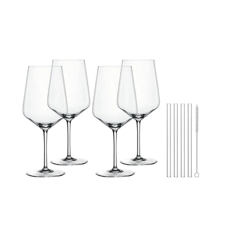 Calici vino rosso Nachtmann in cristallo forma a diamante set 4 pezzi