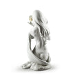 Scultura Donna Candida Luce della Luna Lladrò in porcellana bianca 48x25cm