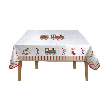 Tovaglia natalizia Polar Express Easy Life in cotone 180x145 cm
