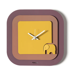 Orologio da parete Tino Arti e Mestieri in ferro colorato 24x24 cm