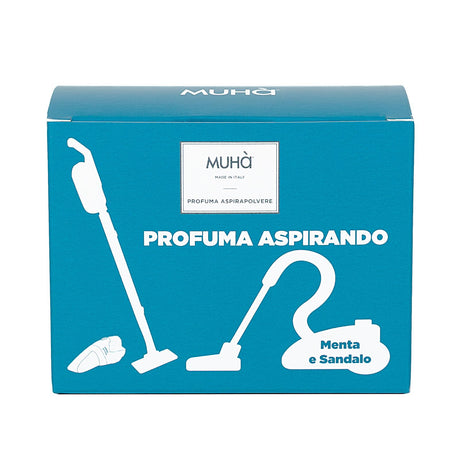Profuma aspirapolvere Muha granuli Menta e Sandalo 5 buste