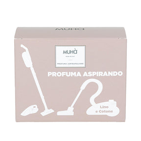 Profumatore aspirapolvere Muha fragranza Lino e Cotone 5 bustine