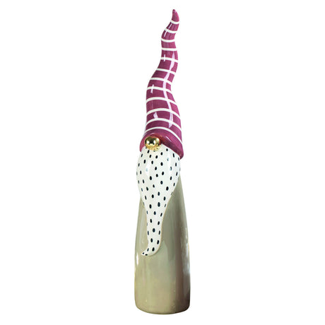 Statuina Babbo Natale Mascagni Casa in ceramica decorativa 50,5 cm