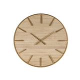Orologio da parete Kylian Bizzotto in MDF effetto legno e acciaio oro 60 cm