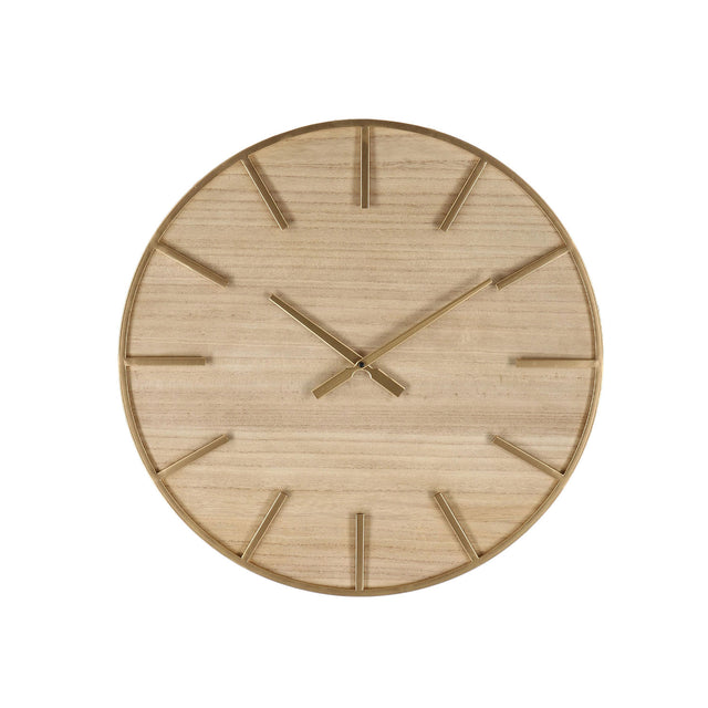 Orologio da parete Kylian Bizzotto in MDF effetto legno e acciaio oro 60 cm