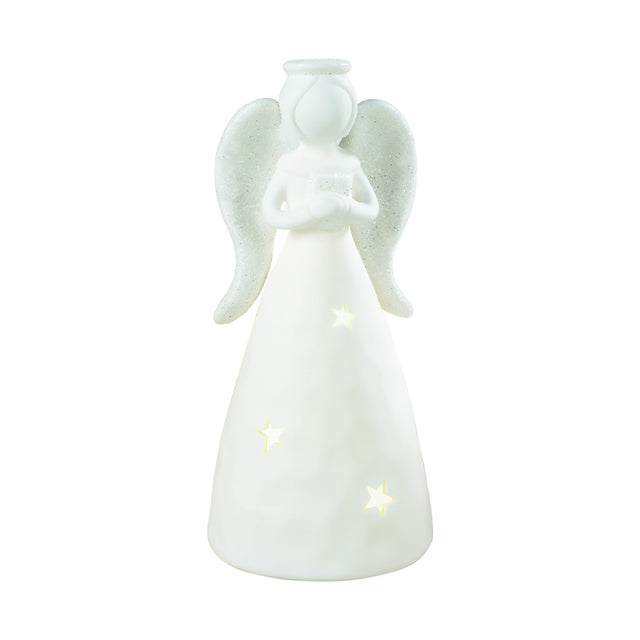 Angelo LED Mascagni Casa in ceramica decorativa 17,5 cm