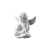 Statuina Angioletto con Pergamena Rosenthal in porcellana 10x9 cm