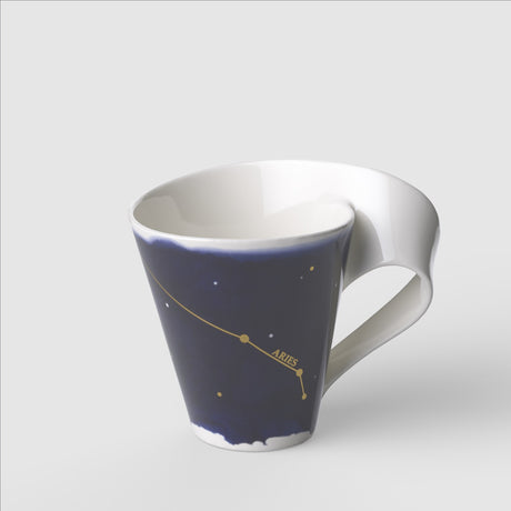 Tazza mug Zodiaco Ariete Villeroy & Boch in porcellana con decoro dorato
