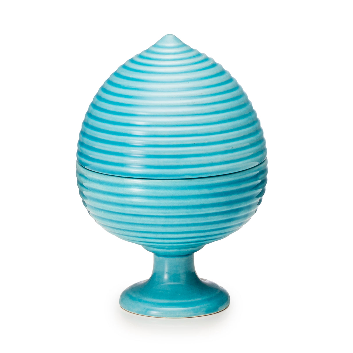 Pumo Pugliese Palais Royal in porcellana azzurra 15,5 cm
