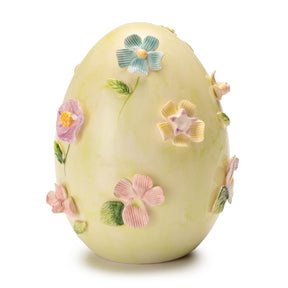 Ovetto di Pasqua Palais Royal in porcellana decorata con fiori 15 cm