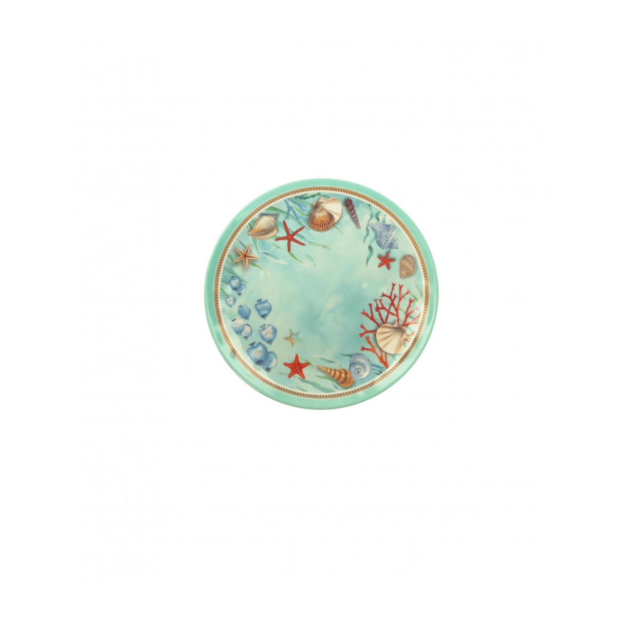 Piatto frutta Reef Brandani in melamina celeste diametro 21,5 cm