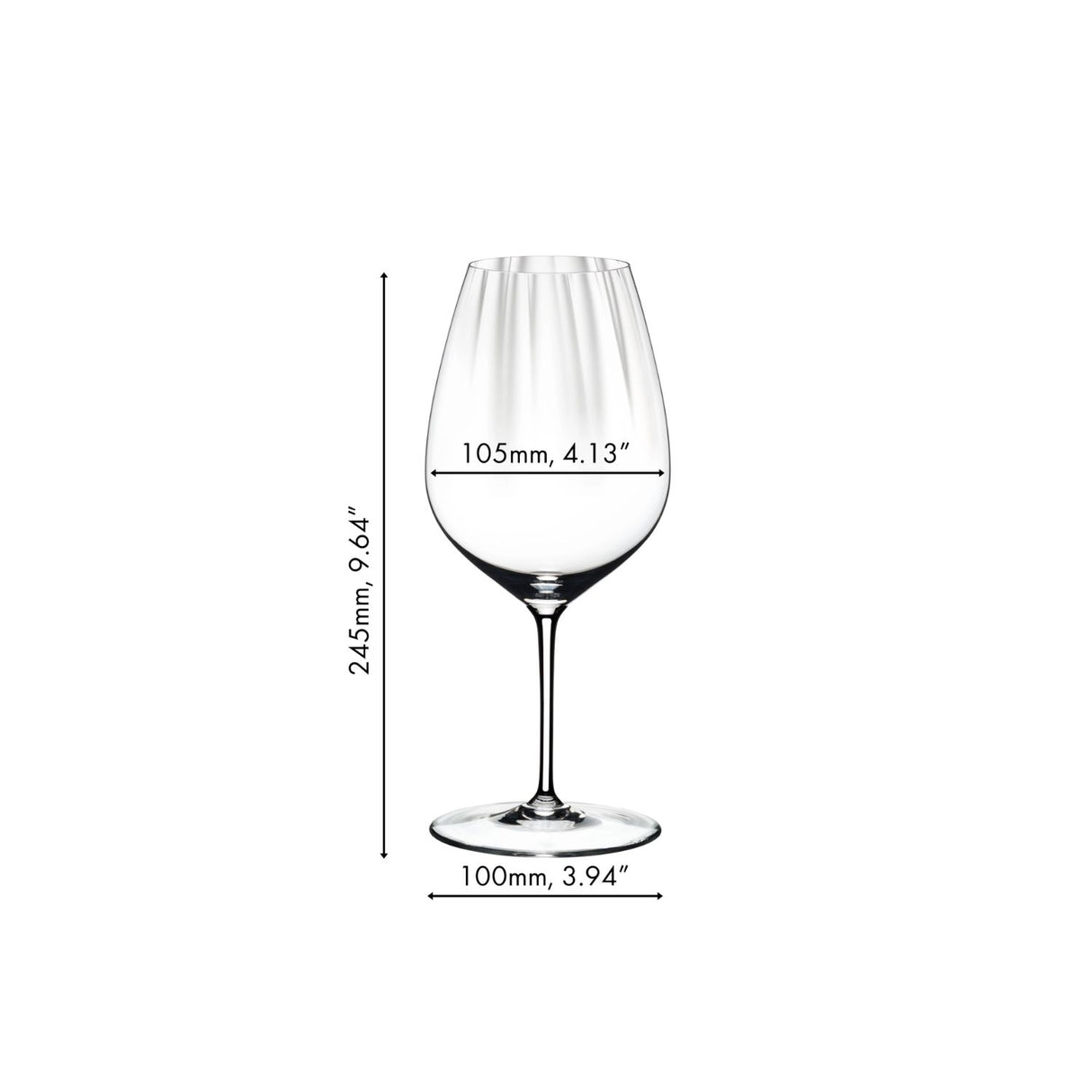 RIEDEL Performance Calice Vino Rosso Set 2 Pezzi Cabernet Merlot 834ml Cristallo