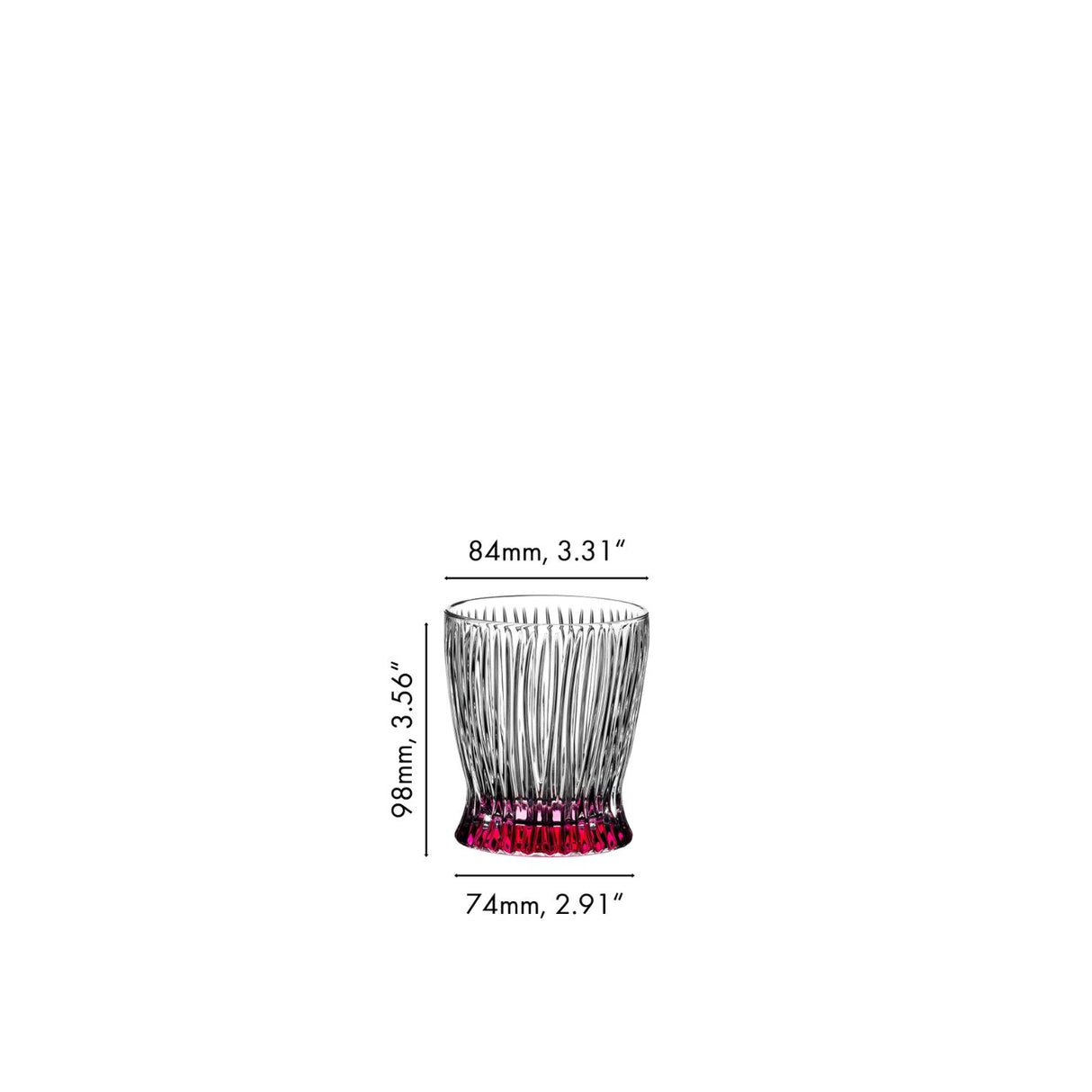 RIEDEL Fire & Ice Tumbler Bicchiere da Whisky Set 4 Pezzi Multicolore 295ml Cristallo