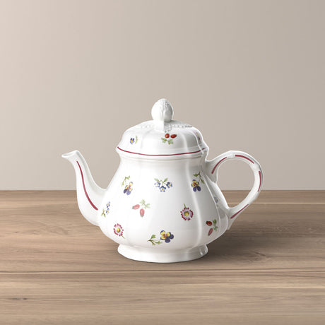 Teiera Petite Fleur Villeroy & Boch in porcellana con decoro floreale 1 litro