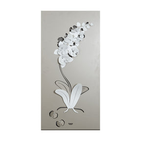 Pannello decorativo Orchidea Arti e Mestieri in metallo moderno