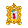 Portafoto Neopop Palais Royal in resina gialla stile barocco 26x35 cm