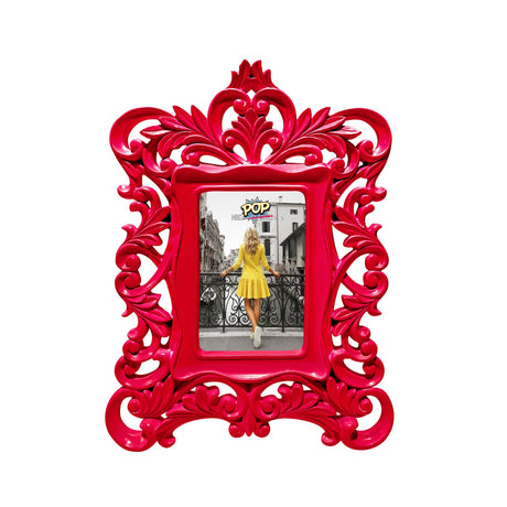 Portafoto Neopop Palais Royal in resina rosso rubino 26x35 cm