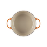 LE CREUSET Cocotte Round Evolution 26cm Orange Glazed Cast Iron