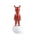 Statuina The Guest Lladrò in porcellana rosso metallizzato 30x11 cm