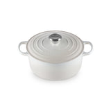 LE CREUSET Cocotte Round Evolution 24cm Glazed Cast Iron Meringue