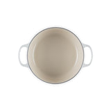 LE CREUSET Cocotte Round Evolution 24cm Glazed Cast Iron Meringue