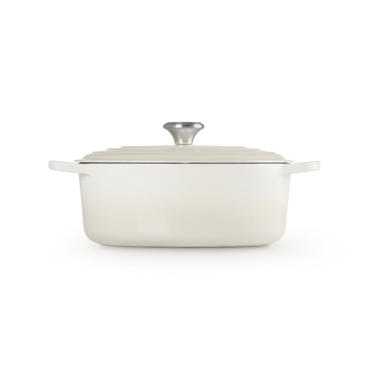 LE CREUSET Oval Cocotte Evolution 29cm Glazed Cast Iron Meringue