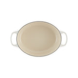 LE CREUSET Oval Cocotte Evolution 29cm Glazed Cast Iron Meringue
