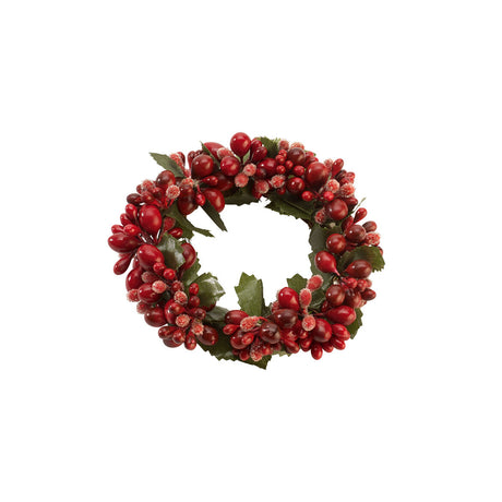 Girocandela Corona Bacche Rosse Villeroy & Boch decorazione natalizia 10 cm