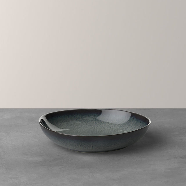 Piatto fondo Lave Gris Villeroy & Boch in terracotta grigia 21 cm