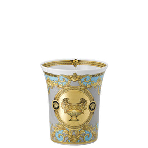 Vaso Prestige Gala Bleu Versace in porcellana decorata 18 cm