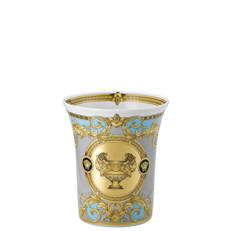 Vaso Prestige Gala Bleu Versace in porcellana decorata 18 cm
