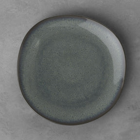 Piatto piano Lave Gris Villeroy & Boch in terracotta grigia 28 cm