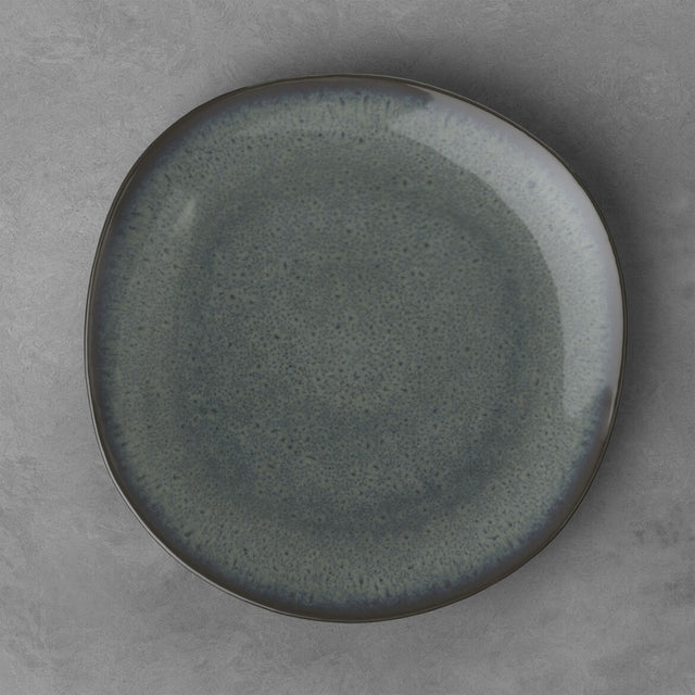 Piatto piano Lave Gris Villeroy & Boch in terracotta grigia 28 cm