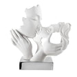 Scultura Coppia in Bacio Bongelli Preziosi in marmorino 25x23 cm