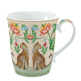 Tazza mug Jungle Vibes Easy Life in porcellana con decoro leopardo 275 ml