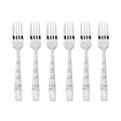 Set 6 forchette dessert Jungle Sambonet in acciaio inox decorato