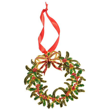 Pendente Ghirlanda Natale Villeroy & Boch in metallo 12 cm