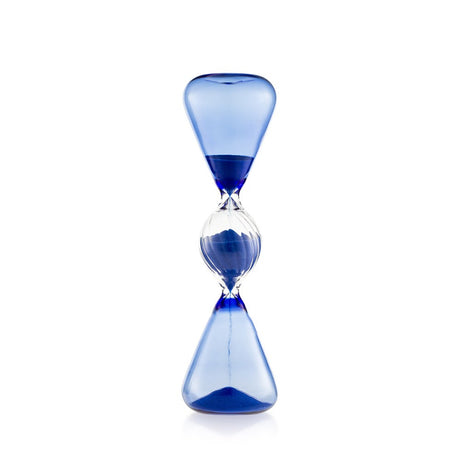 Clessidra Momentum Emò Italia in vetro soffiato blu 7x27 cm