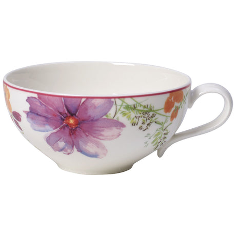 Tazza da tè Mariefleur Villeroy & Boch in porcellana decoro floreale 240ml
