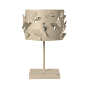 Lampada da tavolo Farfallosa Arti e Mestieri in metallo color crema