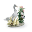 Statuetta anatroccoli Lladrò in porcellana lucida colori pastello 12x10 cm