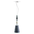 Lampada a sospensione Belle de Nuit Lladrò in porcellana 170x23 cm