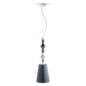 Lampada a sospensione Belle de Nuit Lladrò in porcellana 170x23 cm