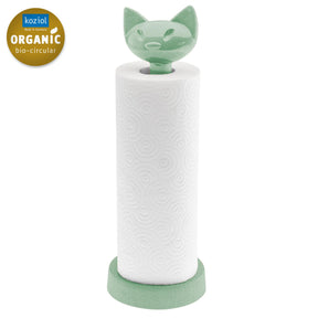 Portarotoli gatto Miaou Koziol in materiale termoplastico verde 26 cm