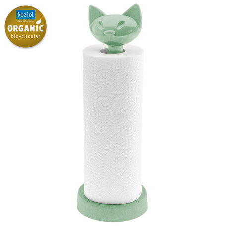 Portarotoli gatto Miaou Koziol in materiale termoplastico verde 26 cm