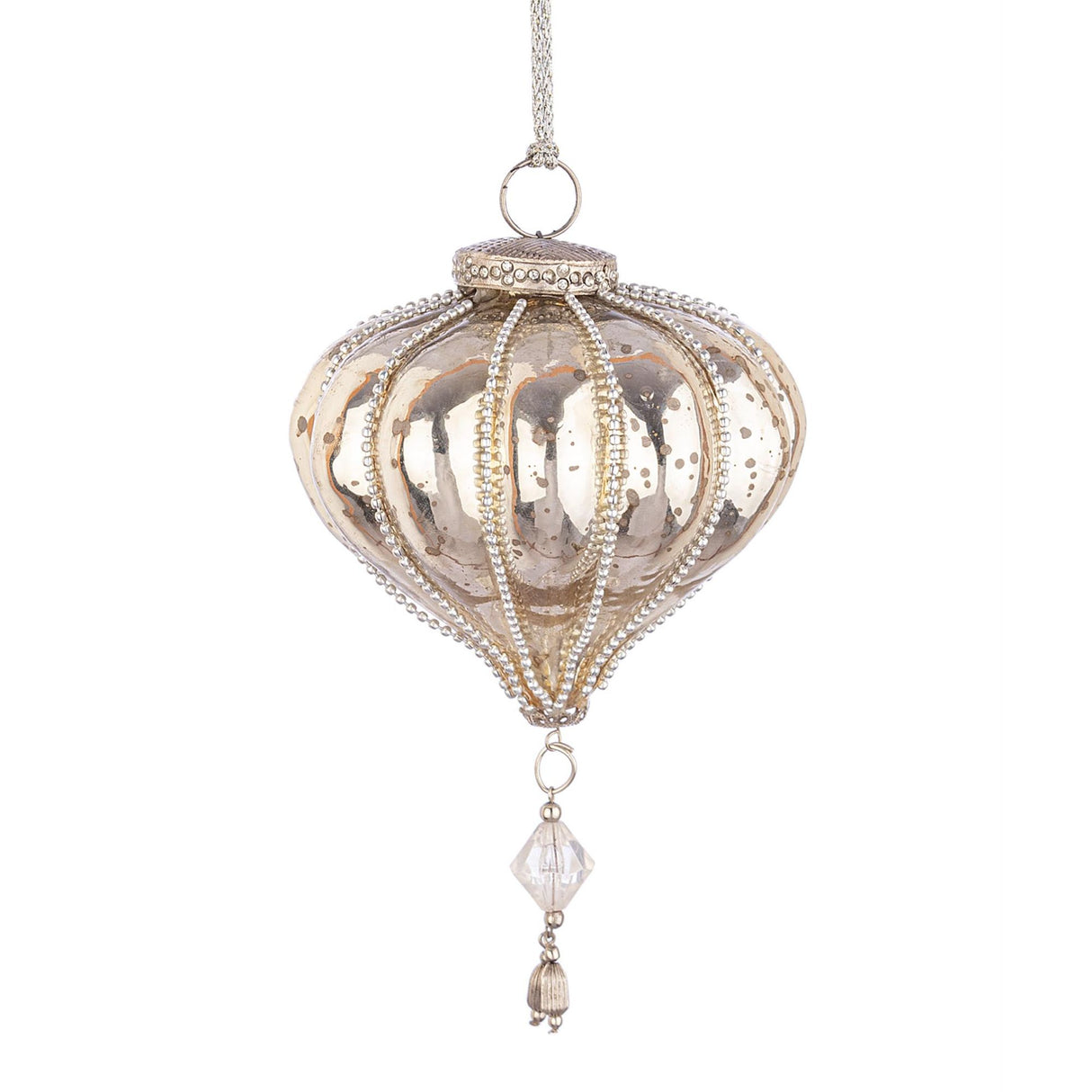 Pendaglio sfera Valiant Bizzotto in vetro color oro 9,5 cm