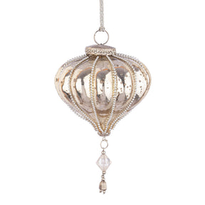 Pendaglio sfera Valiant Bizzotto in vetro color oro 9,5 cm