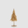 Pino glitter EDG con base dorata in materiale sintetico 48 cm