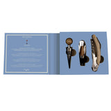 Set vino Easy Life con cavatappi tappo e versatore in acciaio 3 pezzi