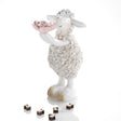 Pecorella di Pasqua Mascagni Casa in resina decorativa 17 cm